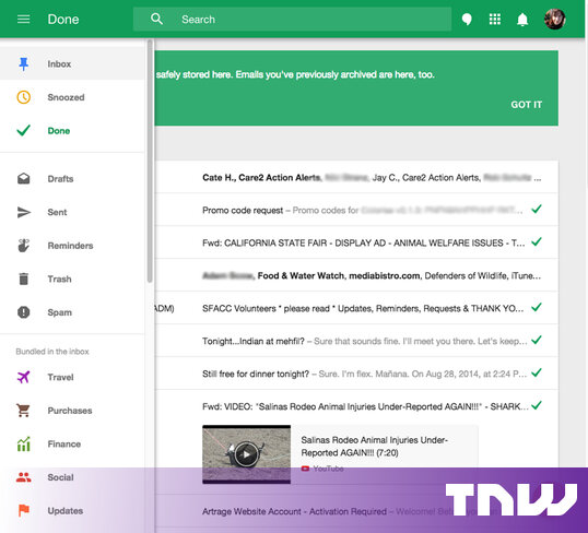 Hands on Google's Inbox Helps to Organize your Email Life The Next Web