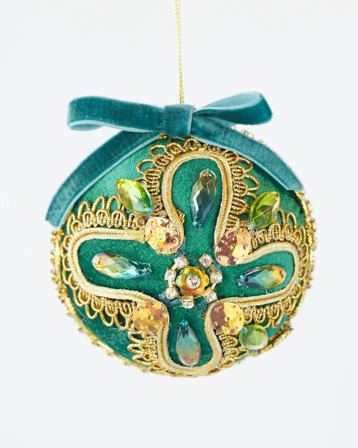 Crown Jewel Ornament Green The Nice List