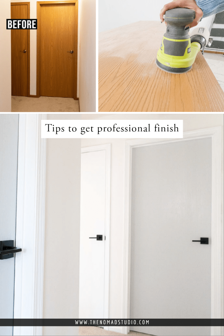 How to paint over wood doors? The Nomad Studio