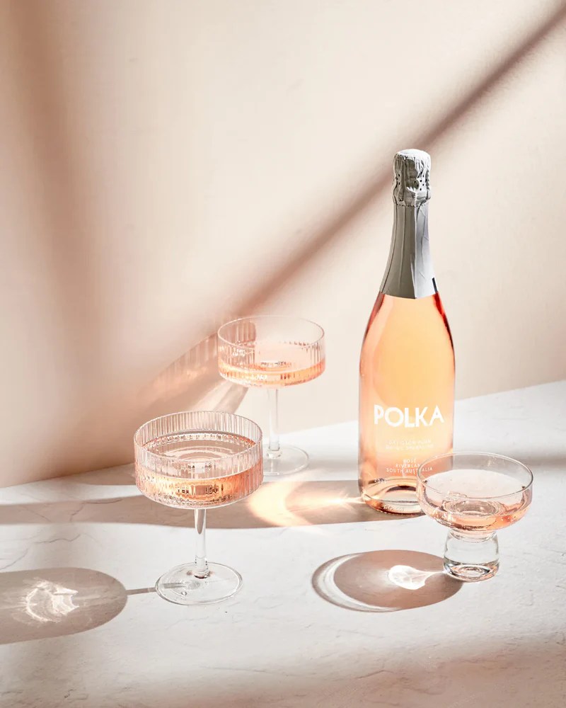 Polka Non Alcoholic DeAlc Sparkling Rosé Wine 750mL The Non
