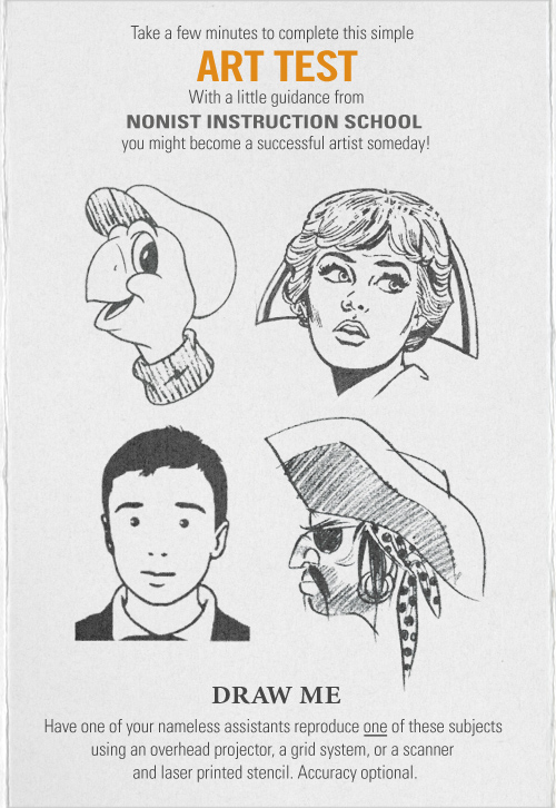 The Nonist Instruction School Art Test