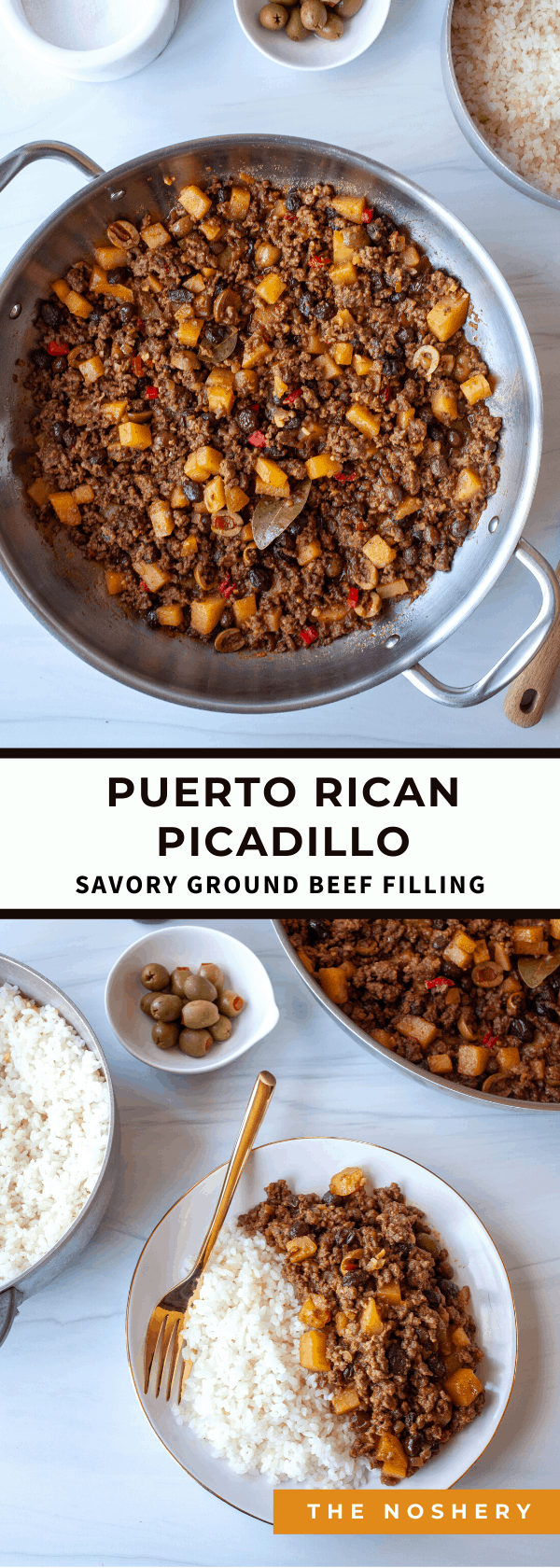 Puerto Rican Picadillo, savory ground beef filling The Noshery