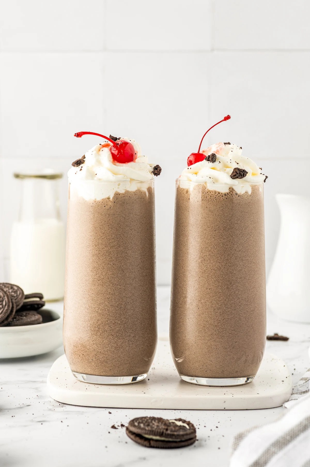 Copycat Cookies & Cream ChickFilA Milkshake Foodie Passion Blog