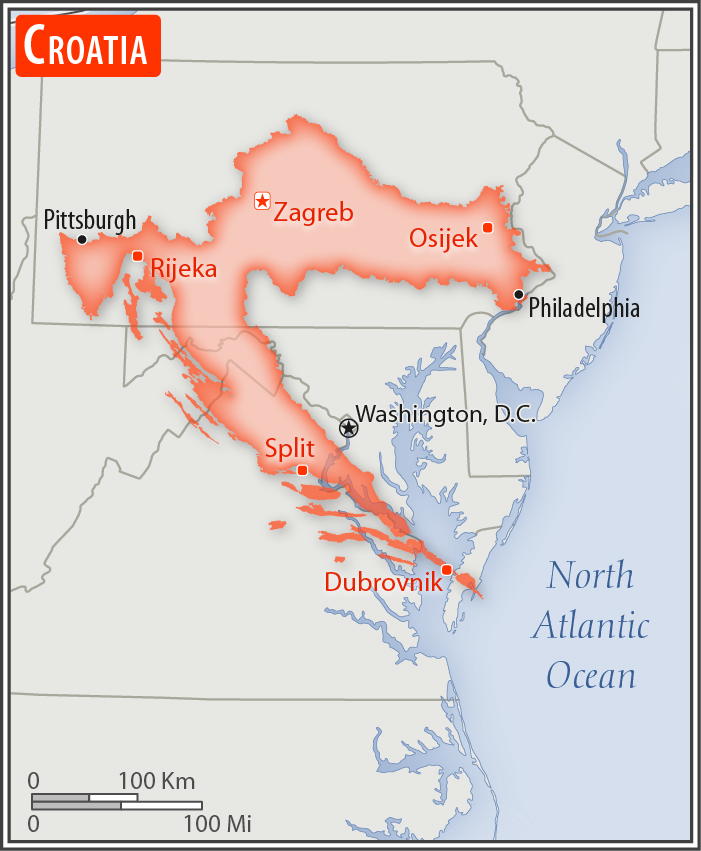 Croatia Geography 2020, CIA World Factbook