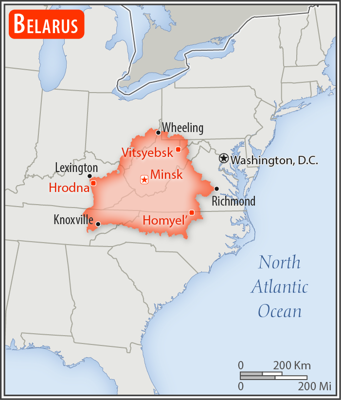 Belarus Geography 2018, CIA World Factbook