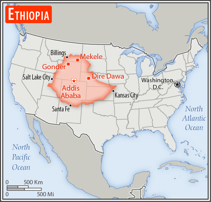 Ethiopia Geography 2018, CIA World Factbook