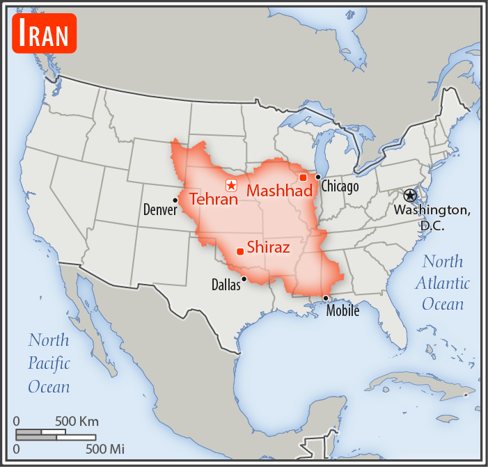 Iran Geography 2018, CIA World Factbook