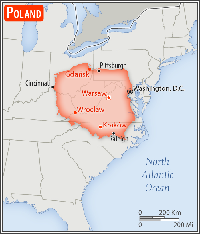 Poland Geography 2018, CIA World Factbook