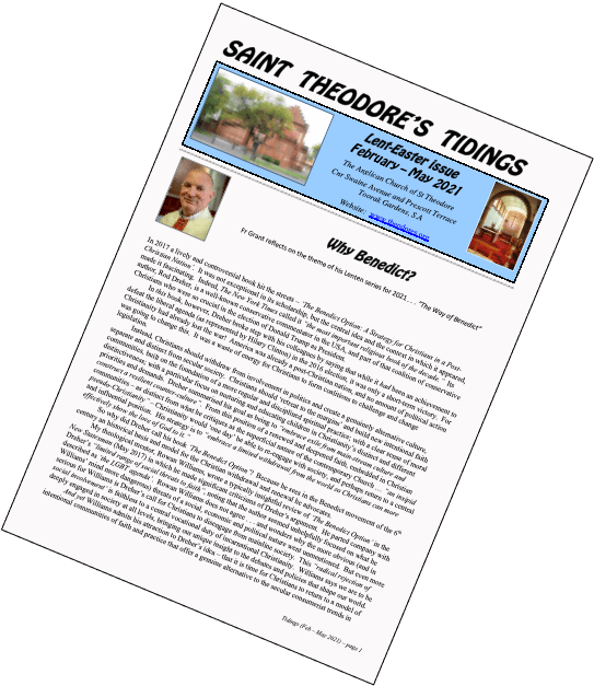 Ministry St Theodore’s Anglican Church