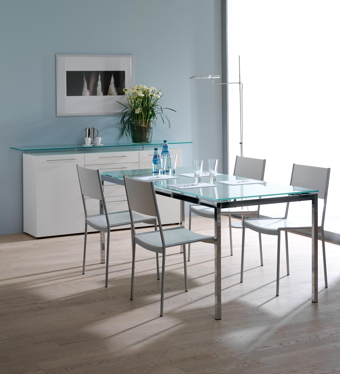 The Office Leader. Rectangular 72" Contemporary Glass Table Top Office