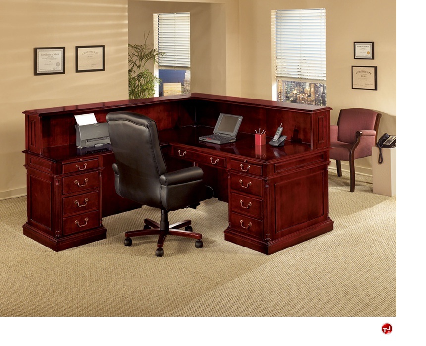 The Office Leader. DMI Keswick 799066 Traditional Veneer L Shape