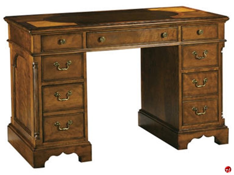 The Office Leader. Hekman 71107 Veneer Double Pedestal Desk