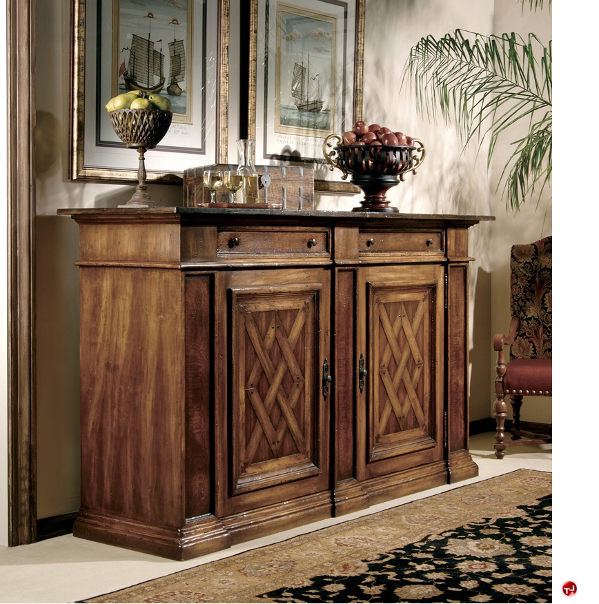 The Office Leader. Hekman 74510 Castilian Buffet Storage Credenza