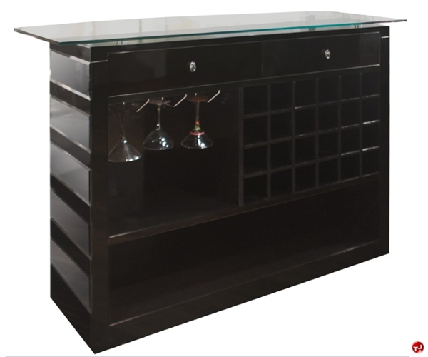 The Office Leader. COX Contemporary Glass Top Bar Counter