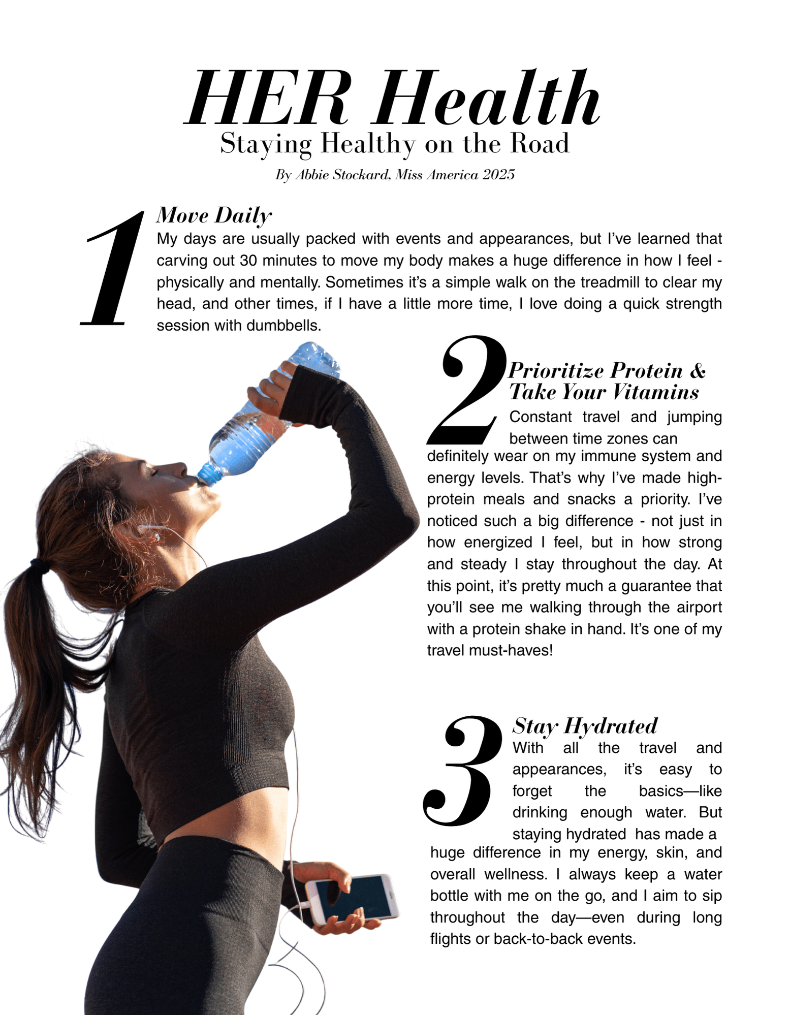 Staying Healthy on the Road Officially HER