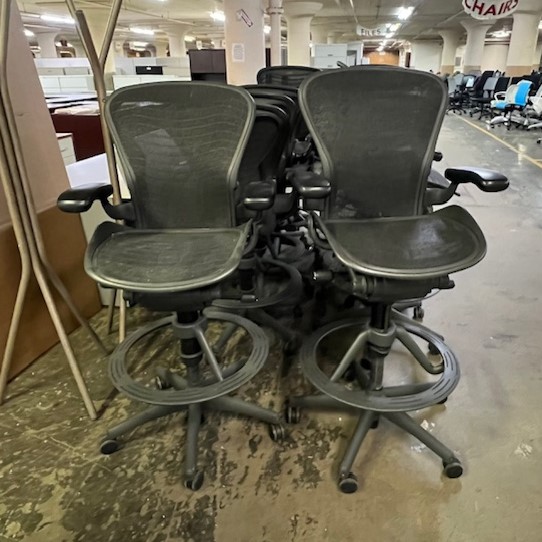 Herman Miller Aeron Drafting Stool Office Furniture Warehouse