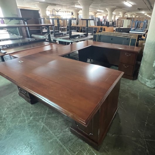 Traditional UShaped Desk Office Furniture Warehouse