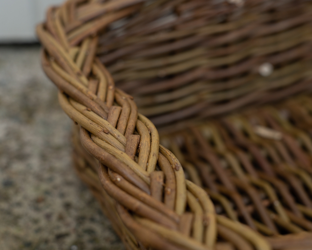Traditional Irish Handwoven Willow Trug Basket The Old Courthouse