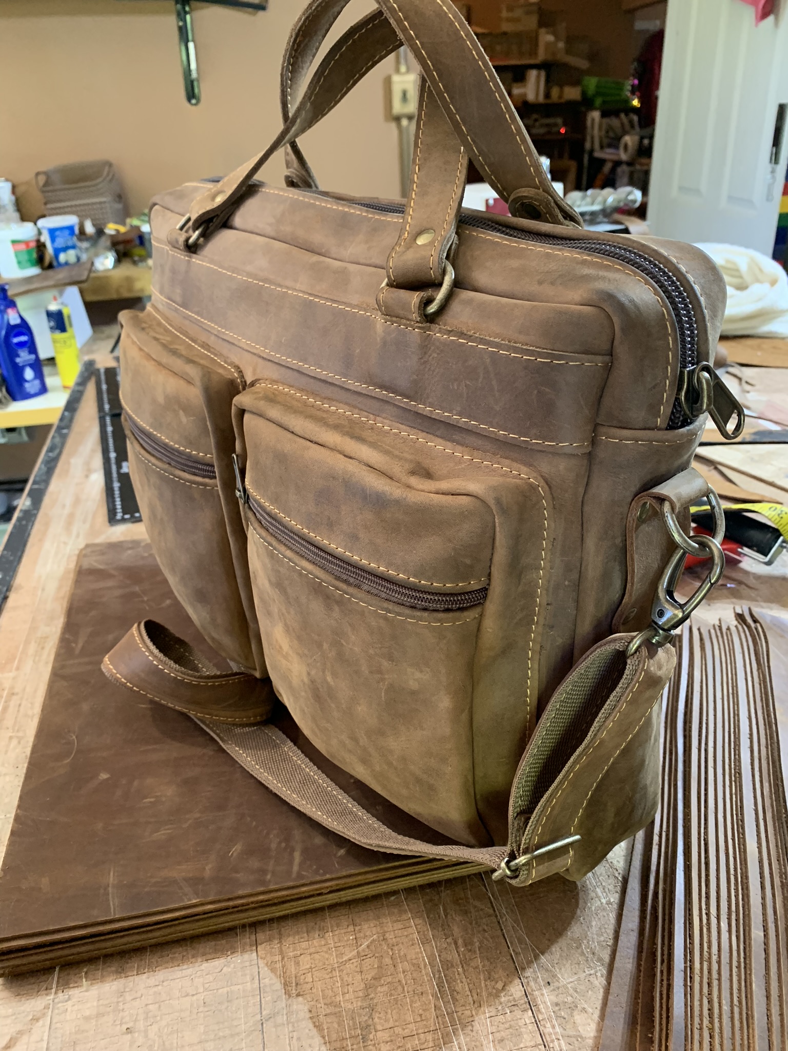 Rugged Laptop Bag to The Oldfangled Leather Co