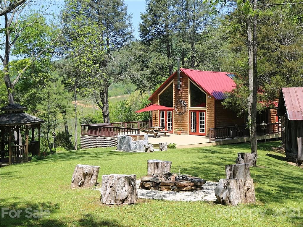 Hand Hewn Log Cabin in the NC Mountains. Circa 1930. Almost two acres