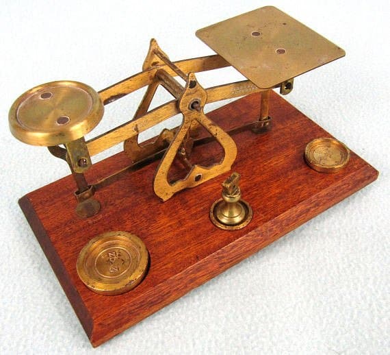Antique Postal Scale The Old Timey