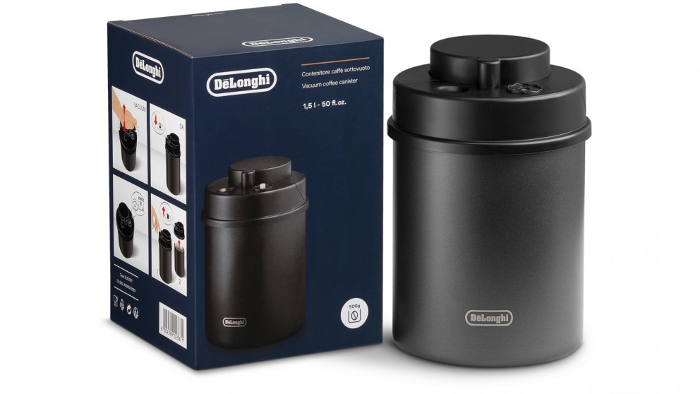 Buy De'Longhi 1.5L Vacuum Sealed Coffee Canister Black