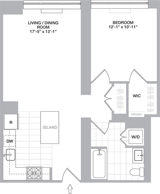 Floor Plans Sample Floor plans of The One Apartment Jersey City