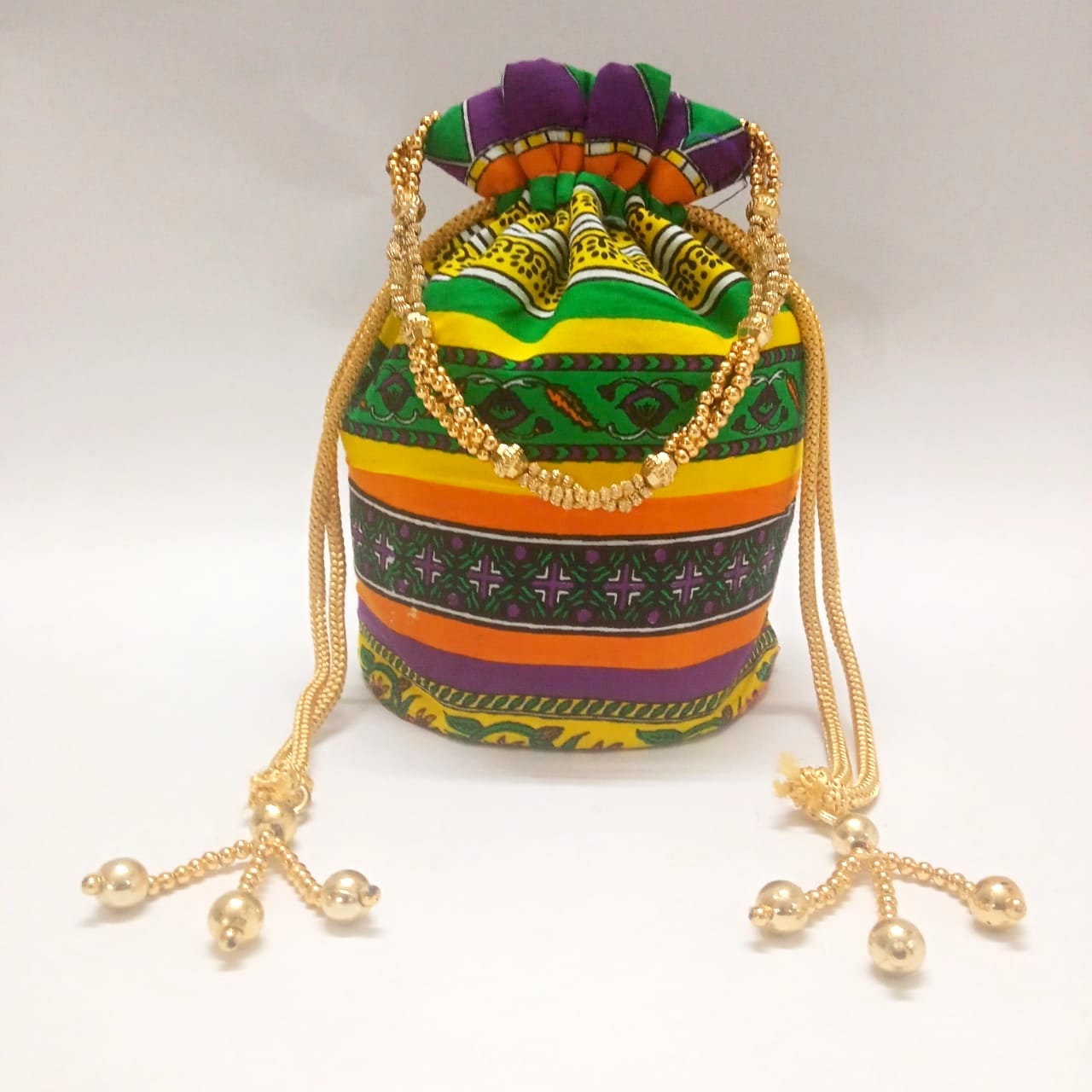 Multicolour Printed Cotton Potli The One Shop Return Gifts and More