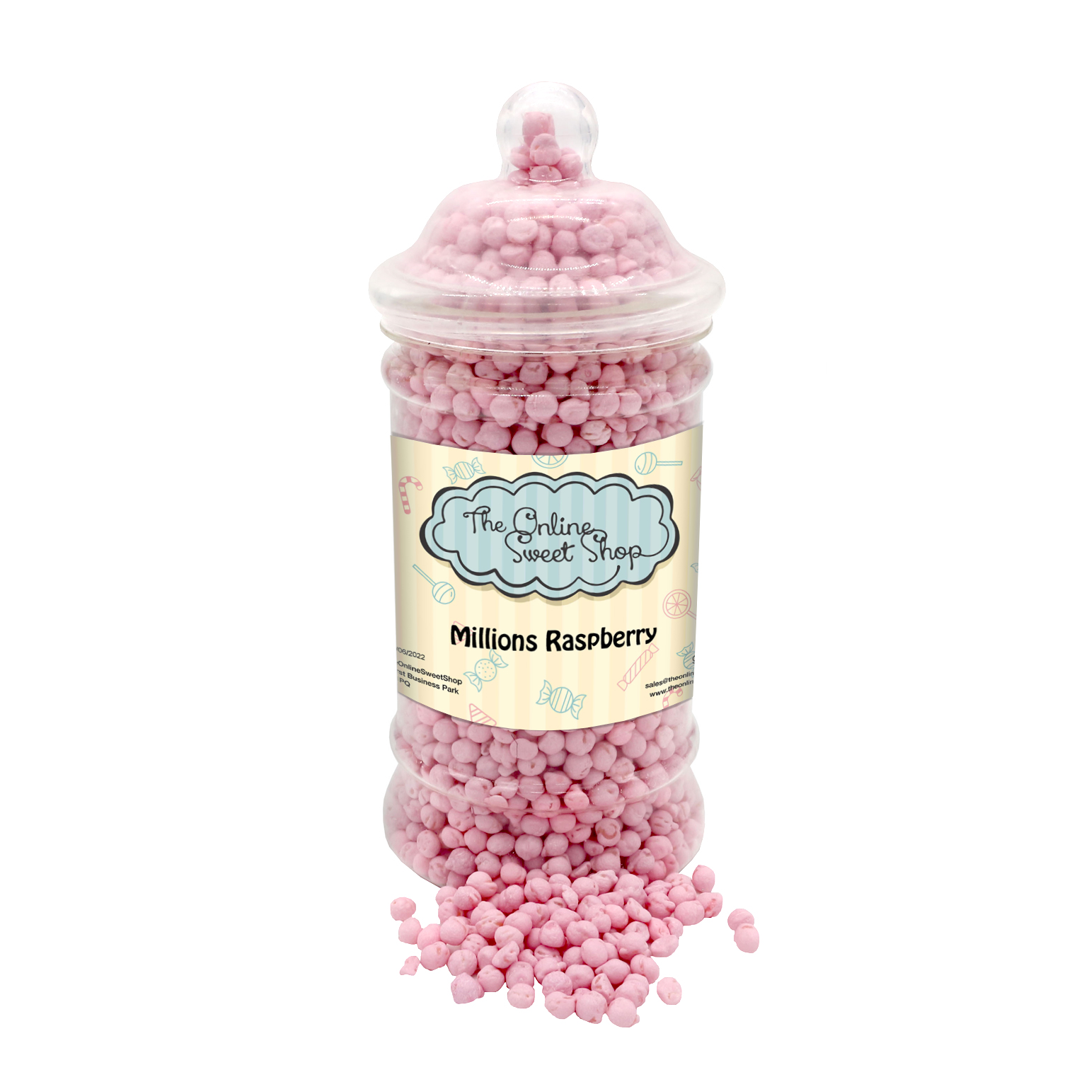 Millions Raspberry Sweets Jar The Online Sweet Shop
