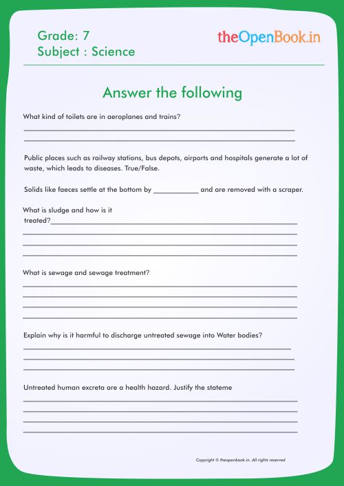theopenbook.in Online worksheets for kids CBSE