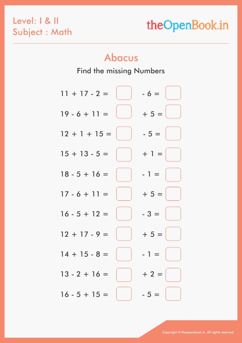 Find the missing Numbers 01