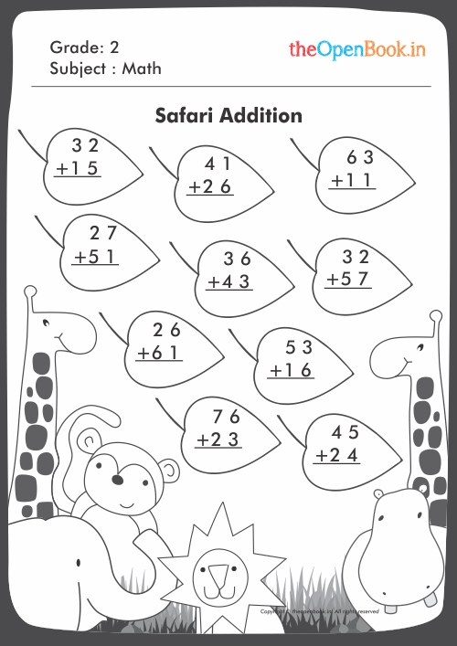 Printable Worksheets for kids CBSE theopenbook.in