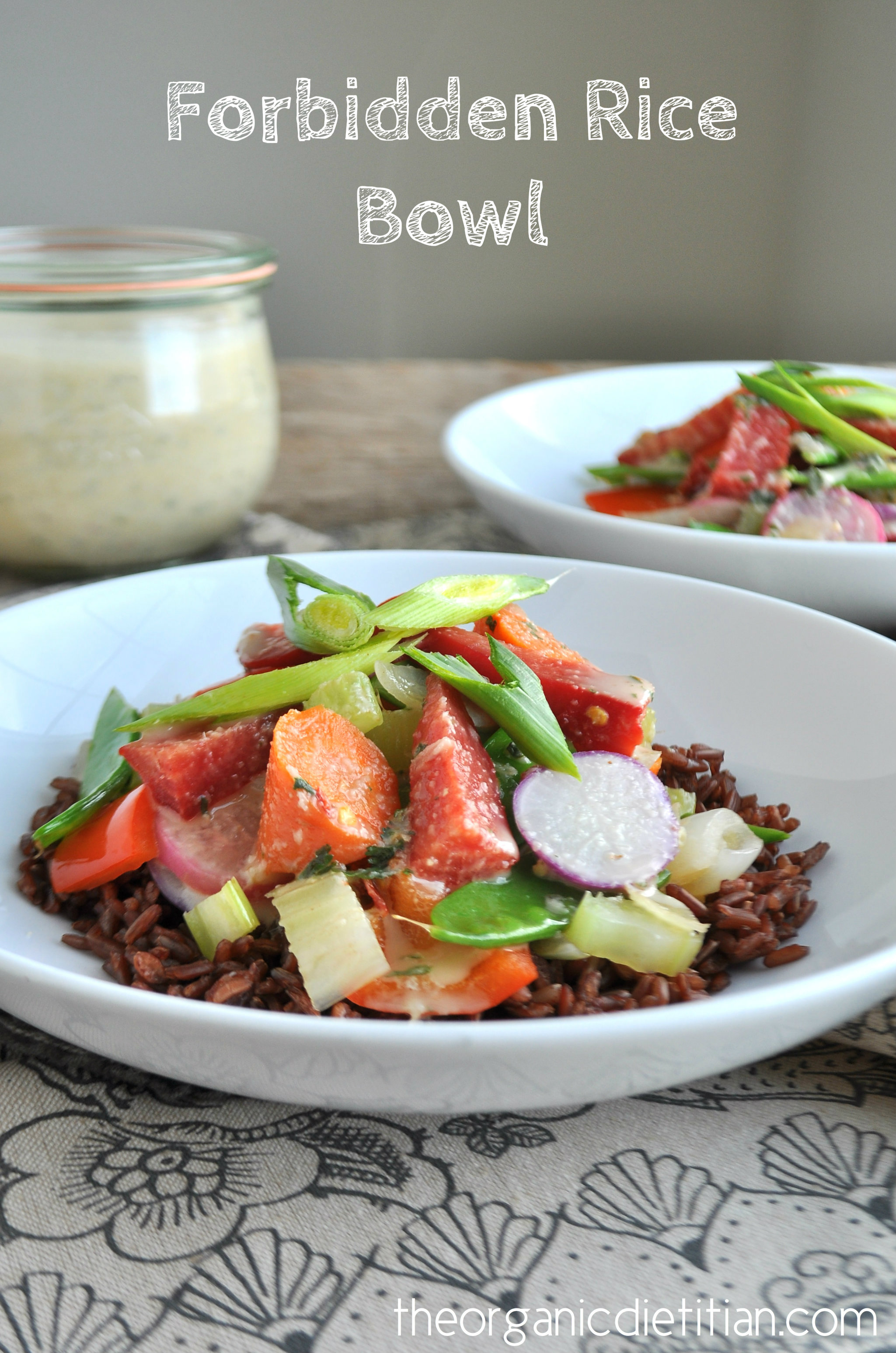 Think Rice 7 Vegetable Forbidden Rice Bowl The Organic Dietitian