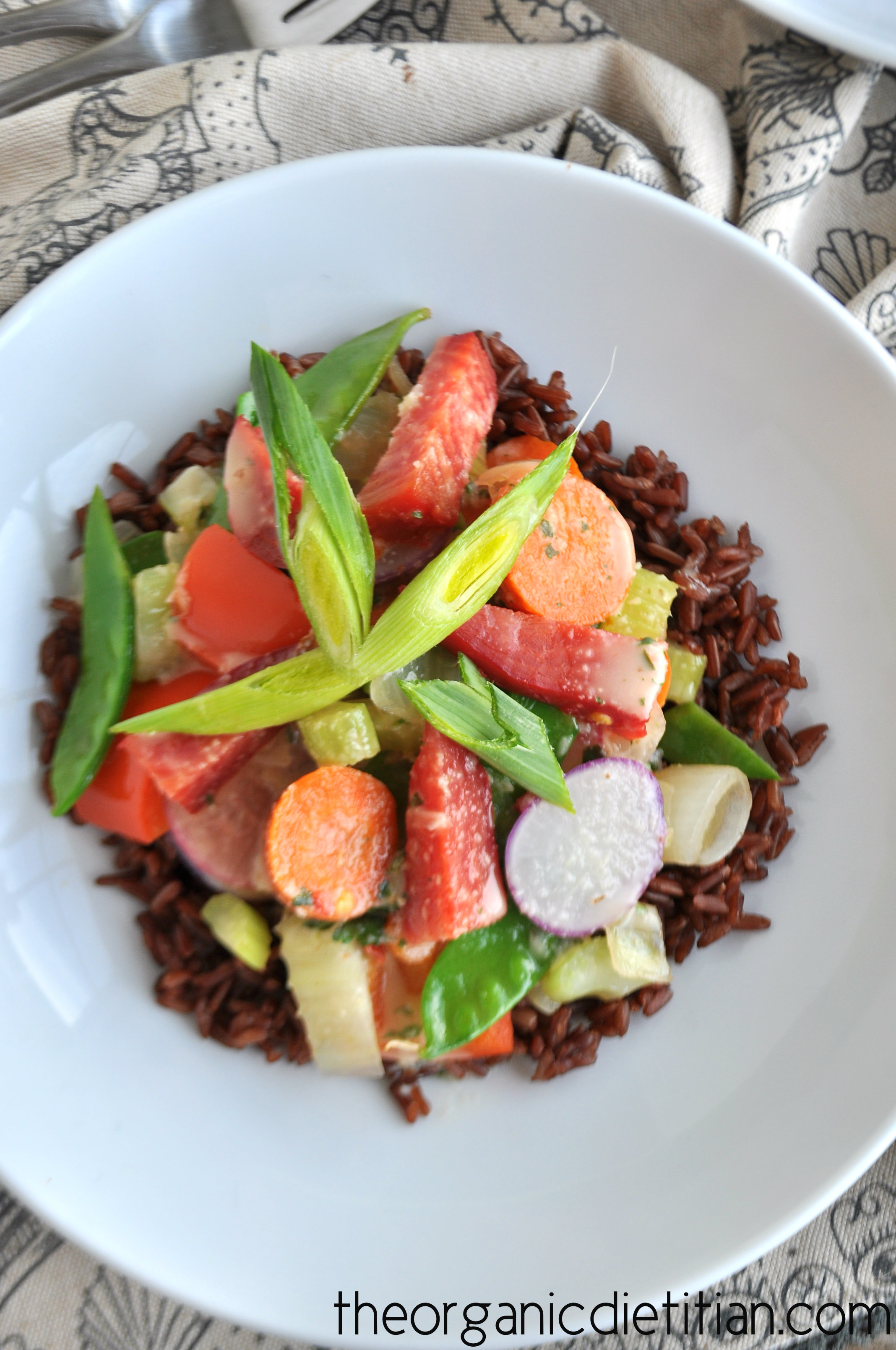 Think Rice 7 Vegetable Forbidden Rice Bowl The Organic Dietitian