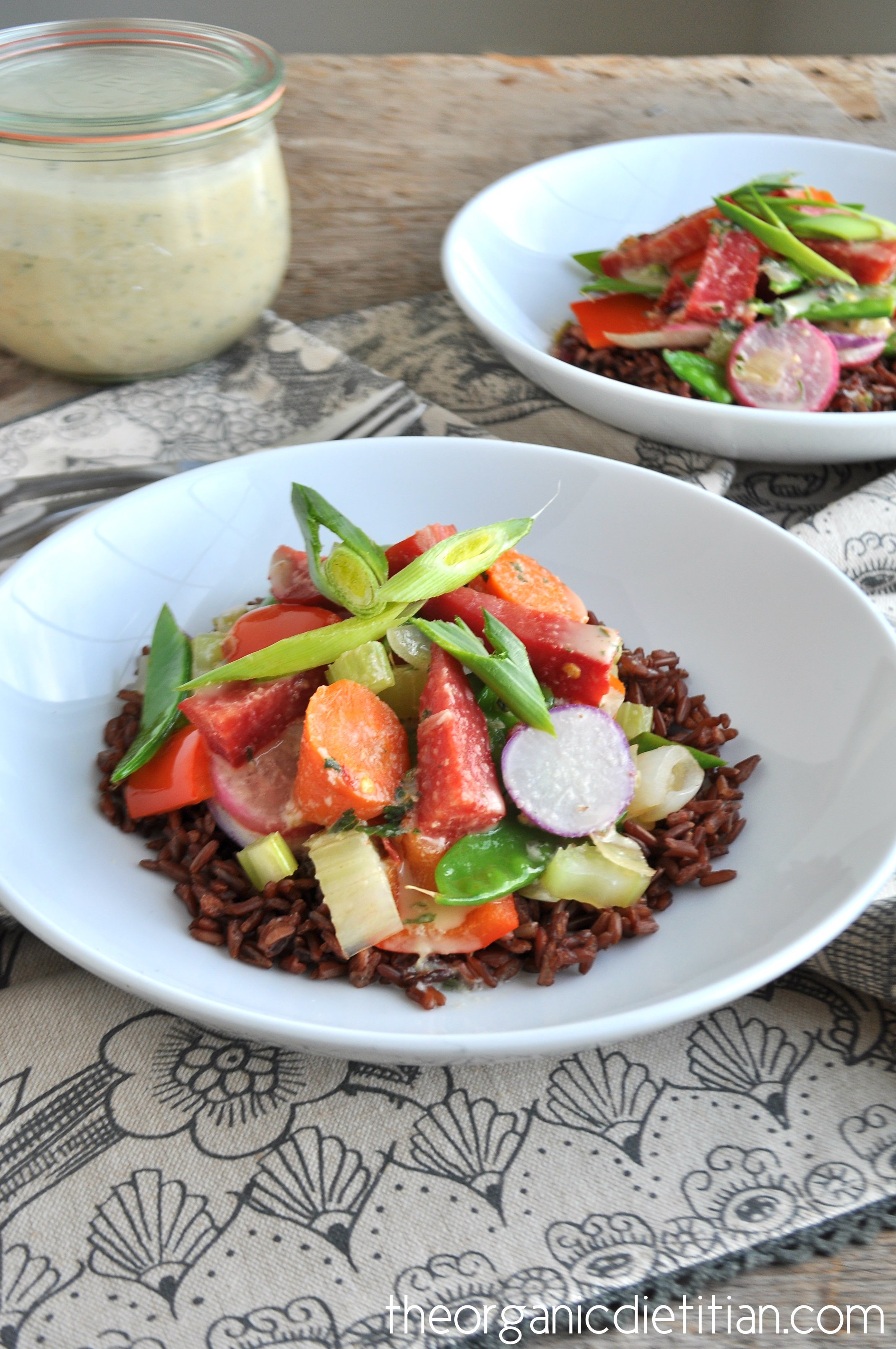 Think Rice 7 Vegetable Forbidden Rice Bowl The Organic Dietitian