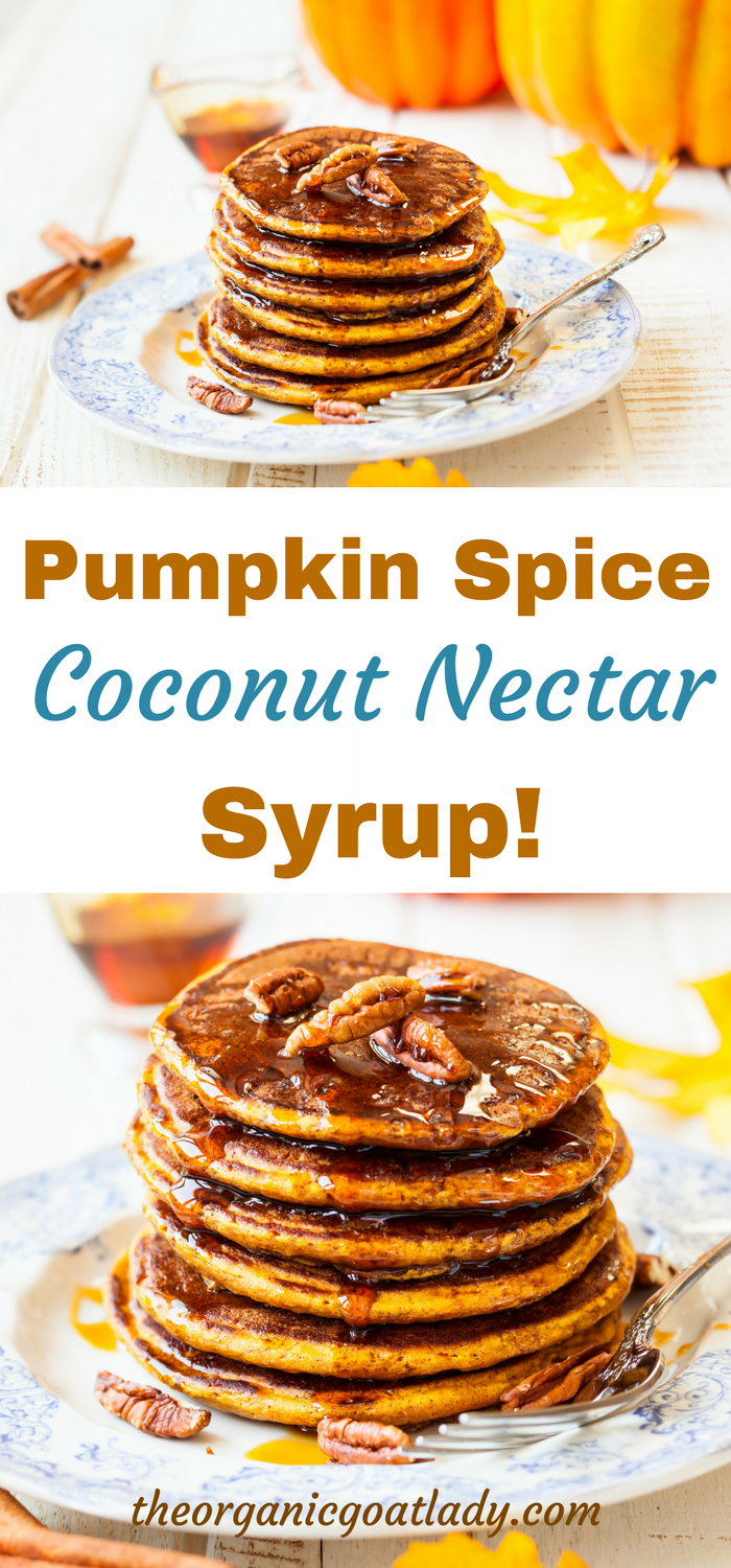 Coconut Nectar Pumpkin Spice Syrup! The Organic Goat Lady