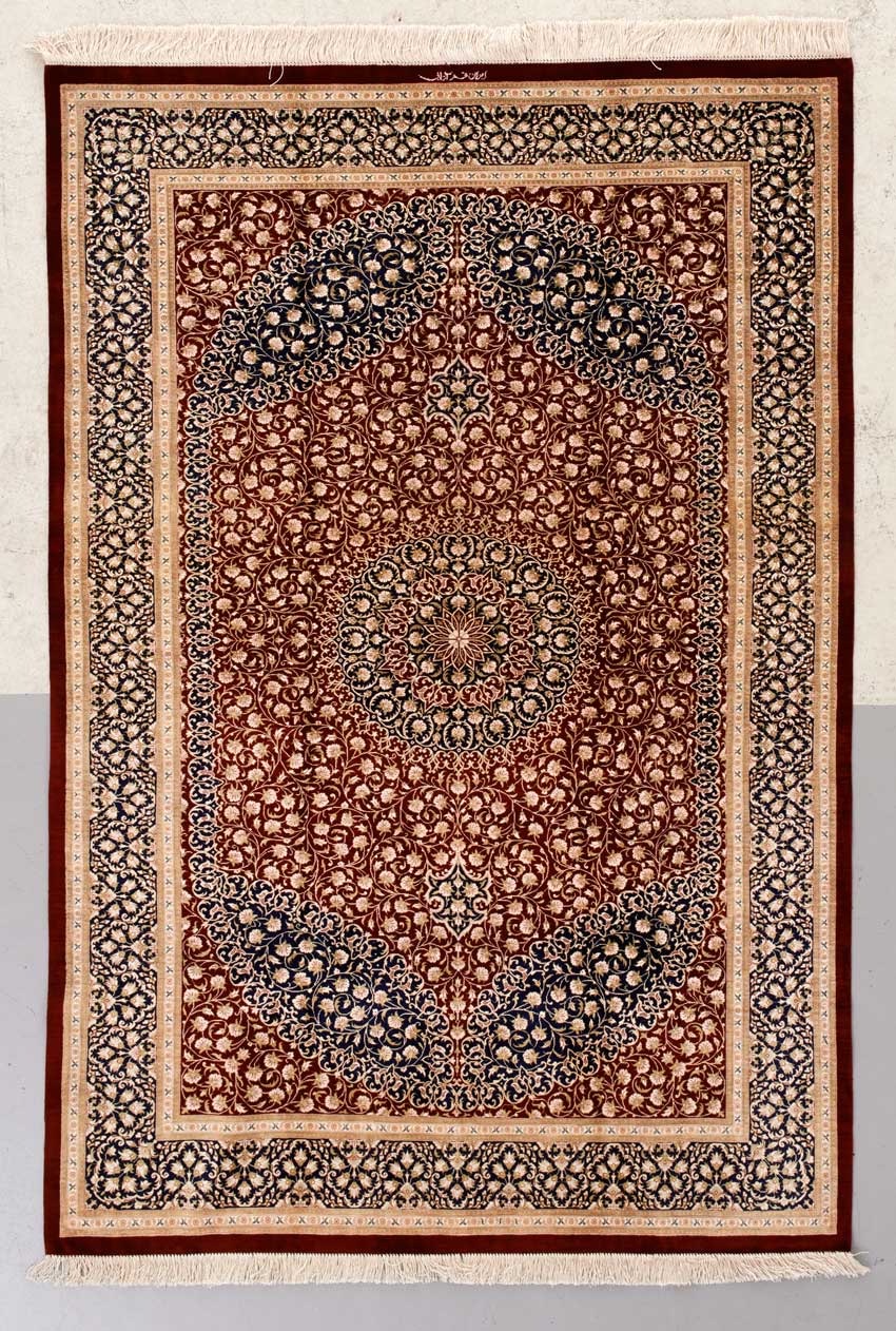 Classic Silk Carpets Four Persian and Oriental Carpets The