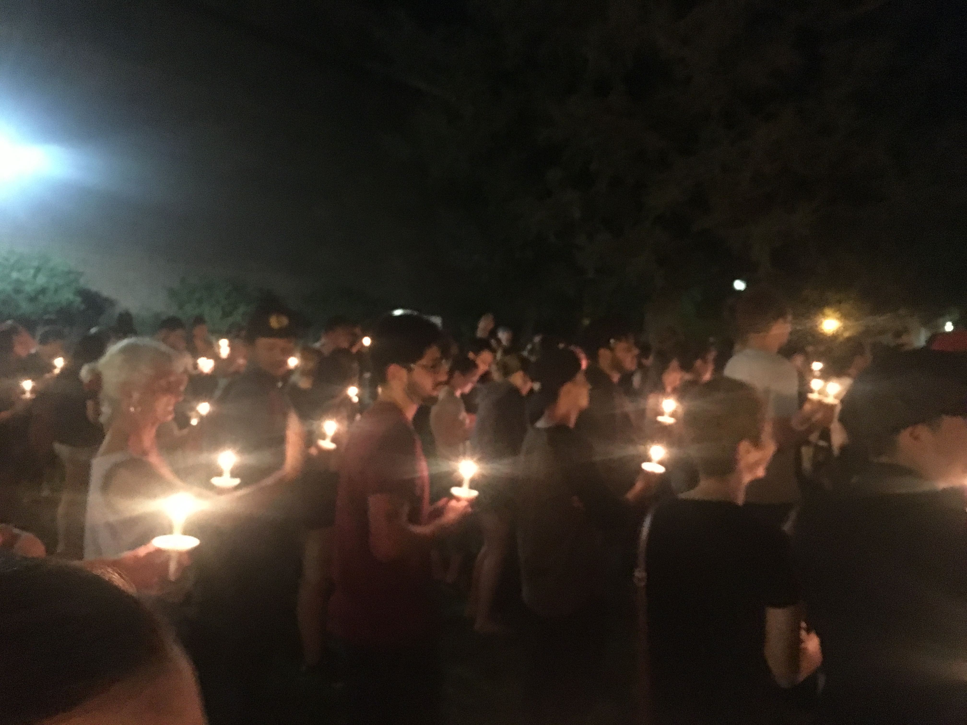 Black Student Union holds candlelight vigil for police brutality