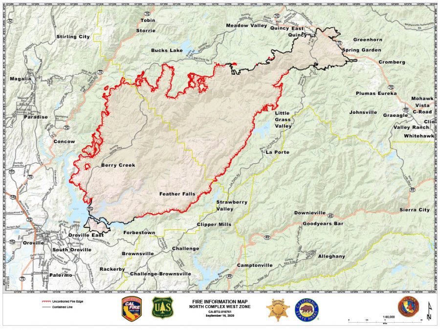 Fire Map In North Carolina 1 person remains missing in North Complex Fire; more than 600