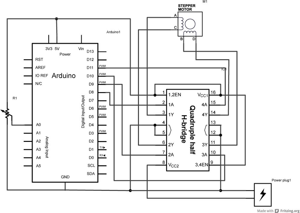 bipolar stepper motor - theoryCIRCUIT - Do It Yourself Electronics Projects