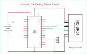 Car Reverse Parking Sensor Circuit