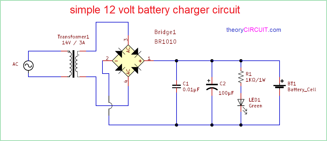 Circuit Diagram 12v Battery Charger