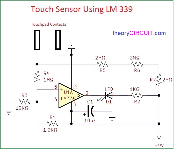 Touch Sensor Using LM339