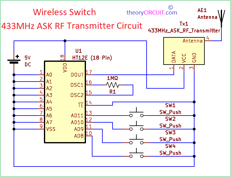 How to use 433MHz RF Transmitter and Receiver
