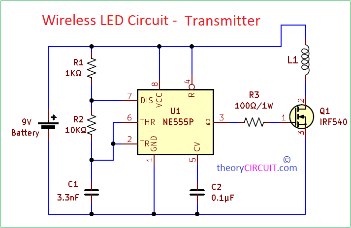 Simple Wireless LED Circuit