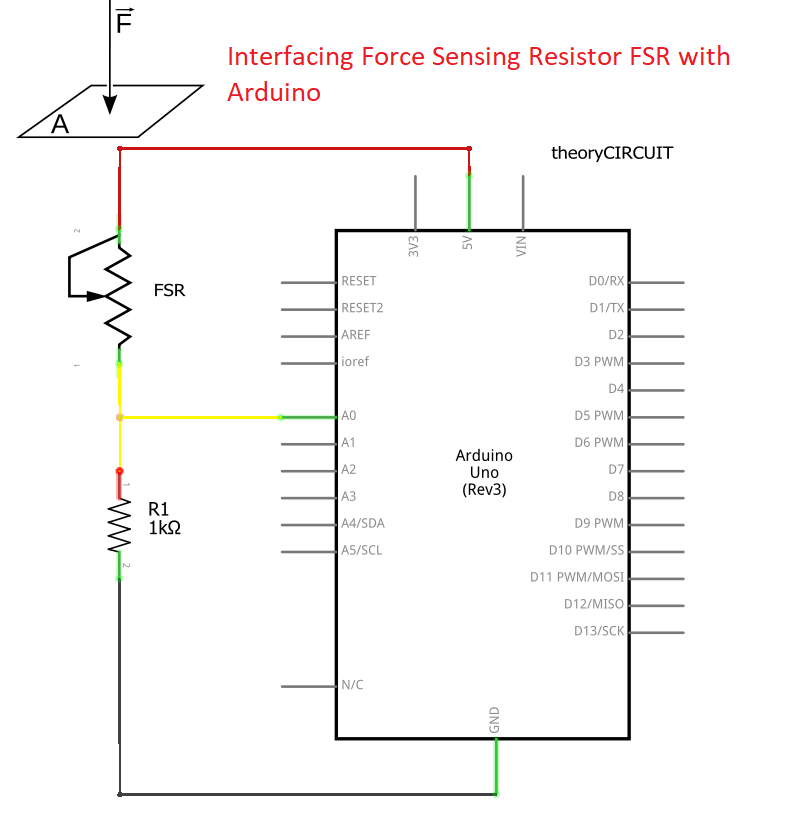 Interface Force Sensing Resistor (FSR) with Arduino