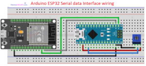 Arduino and ESP32 Serial Data Communication Setup