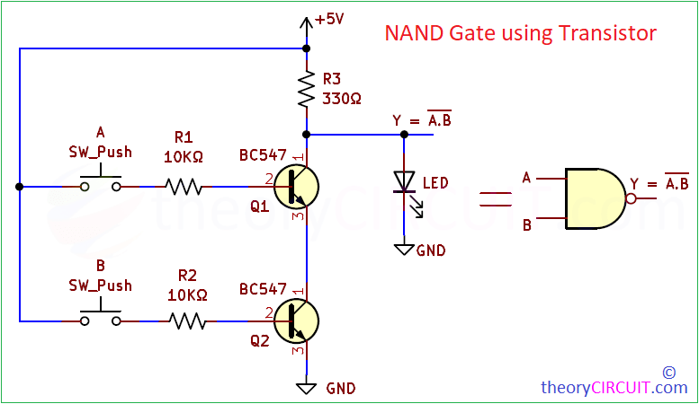 Nand Gate Circuit Diagram