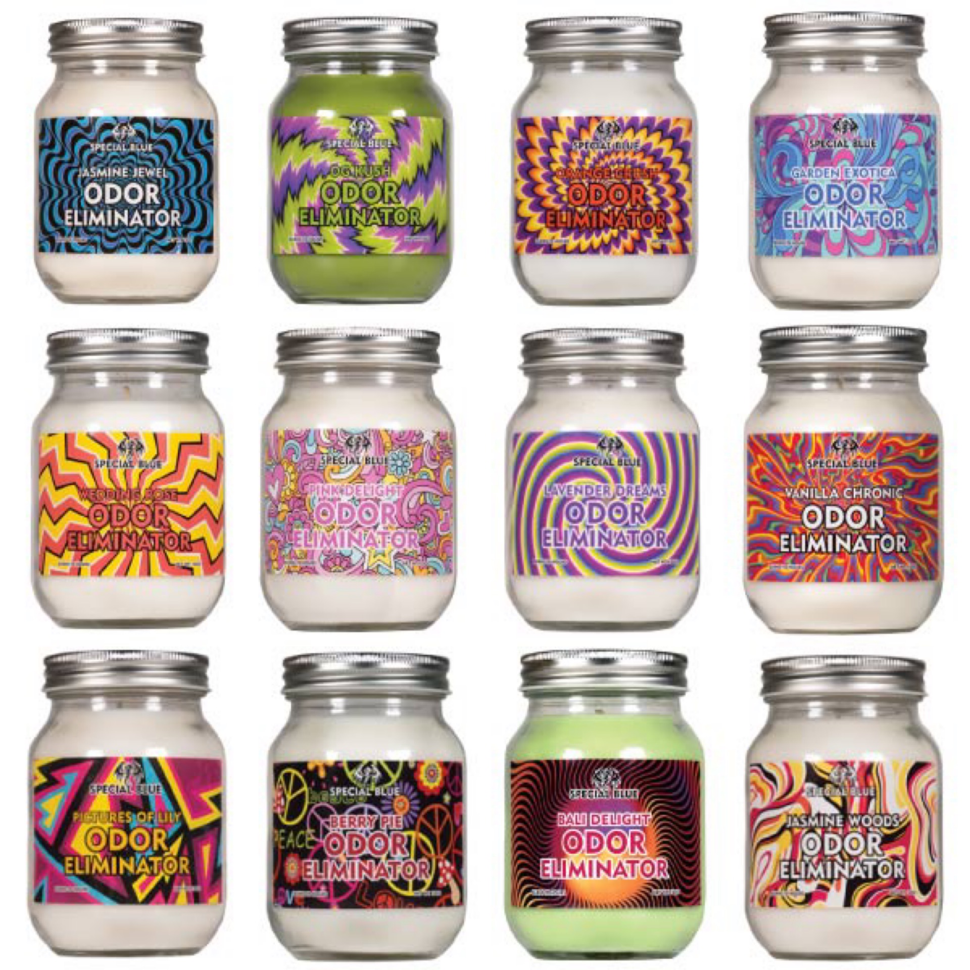 Special Blue Odor Eliminating Candles The Other Path CBD