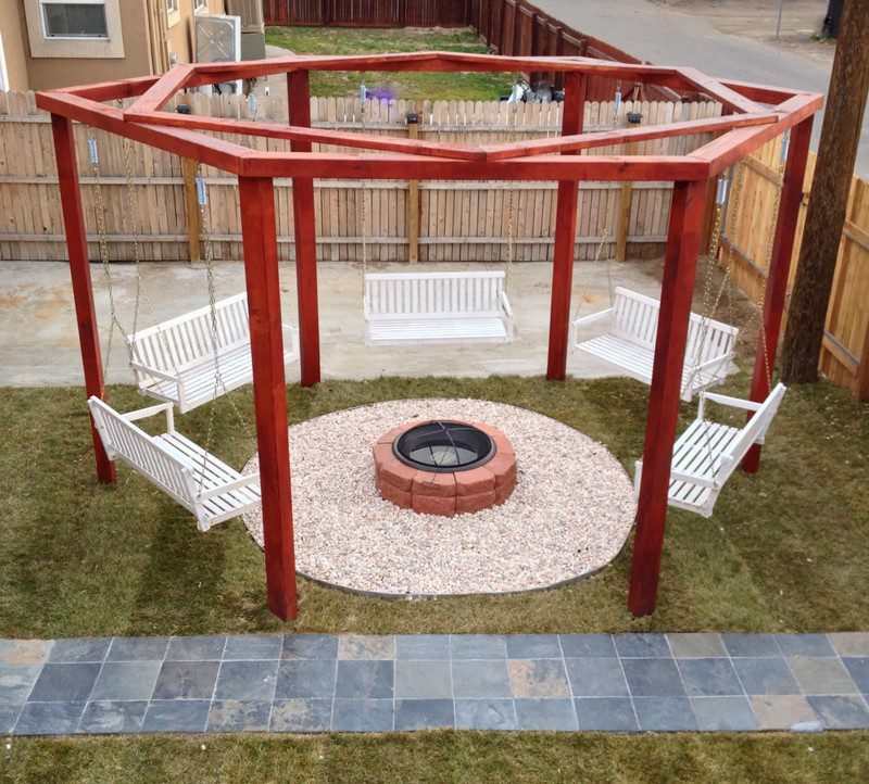 Fire Pit Swing Sets—6 Stunning Design Inspirations